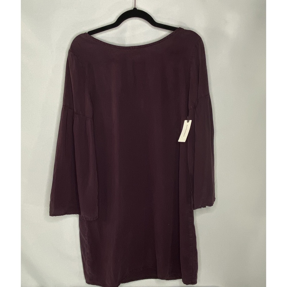 Cloth & Stone Anthropologie Purple Bell Sleeve Tunic Dress NWT Size S Made in US - Picture 2 of 12